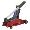 180° Handle Low Profile Short Chassis Trolley Jack 2 Tonne - Red