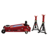 Standard Chassis Trolley Jack 3 Tonne with Axle Stands (Pair) 3 Tonne Capacity per Stand