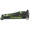 Premier Low Profile Trolley Jack with Rocket Lift 3 Tonne - Green