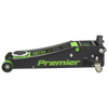 Premier Low Profile Trolley Jack with Rocket Lift 3 Tonne - Green