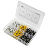 Numberplate Screw Assortment 4.8mm x 18mm 195pc - Plastic Enclosed Head