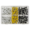 Numberplate Screw Assortment 4.8mm x 18mm 195pc - Plastic Enclosed Head