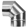 Stainless Steel Exhaust/Flue 90° Bend for ABI600 & ABI1000 120mm