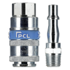 PCL Air Tool Coupling Kit 1/4"BSPT 2pc