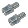 PCL Screwed Tailpiece Male 1/2"BSPT - 1/2" Hose - Pack of 2