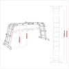 Aluminium 4-Way Multipurpose Adjustable-Height Ladder - EN 131