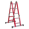 Aluminium 4-Way Multipurpose Adjustable-Height Ladder - EN 131