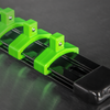 Premier Socket Retaining Rail with 16 Clips 1/4"Sq Drive - Hi-Vis Green