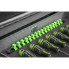 Premier Socket Retaining Rail with 16 Clips 1/2"Sq Drive - Hi-Vis Green