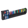 Premier Multi-Coloured Socket Set 1/4"Sq Drive 12pc