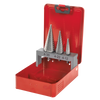 Double Flute HSS M2 Step Drill Bit Set 3pc