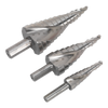 Spiral Flute HSS M2 Step Drill Bit Set 3pc
