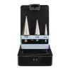 Double Flute HSS 4341 Step Drill Bit Set 3pc
