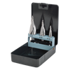 Spiral Flute HSS 4341 Step Drill Bit Set 3pc