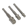Premier Power Tool Socket Adaptor Set 3pc