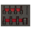 Premier TRX-Star* Impact Socket Bit Set 3/8"Sq Drive 8pc