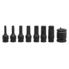 Premier Spline Impact Socket Bit Set 3/8"Sq Drive 8pc