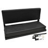 Direct Replacement Rear Bench Seat Black Vinyl County C/W Lap Seat Belts for Defender, rear passenger bench seat with seat belts and mounting hardware for Land Rover Defender.
