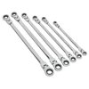 Premier Extra-Long Flexi-Head Double End Ratchet Ring Spanner Set 6pc