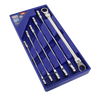 Premier Extra-Long Flexi-Head Double End Ratchet Ring Spanner Set 6pc