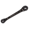 Premier Black 4-in-1 Reversible Lock-On Ratchet Ring Spanner