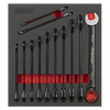 Premier Black Combination Ratchet Spanner Set 12pc