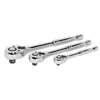 Premier Pear-Head Ratchet Wrench Set with Flip Reverse 3pc