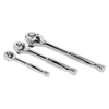 Premier Pear-Head Ratchet Wrench Set with Flip Reverse 3pc