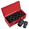 Premier Metric/Imperial Deep Impact Socket Set 1"Sq Drive 10pc