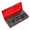 Premier Metric/Imperial Socket Set 1/4"Sq Drive 41pc