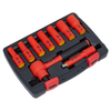 Premier Insulated Socket Set 3/8"Sq Drive 9pc - VDE Approved