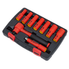Premier Insulated Socket Set 3/8"Sq Drive 9pc - VDE Approved
