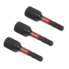Premier Hex Impact Power Tool Bits 3 x 25mm 3pc