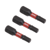Premier Hex Impact Power Tool Bits 4 x 25mm 3pc
