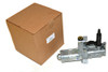 Direct Replacement Rear Window Wiper Motor Assembly for Defender, new wiper motor and its packaging in a box.