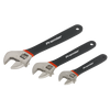 Premier Adjustable Ni-Fe Finish Wrench Set 3pc