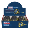 Metric/Imperial Rubber Tape Measure 5m(16ft) x 19mm - Display Box of 12