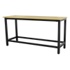 Heavy-Duty Steel Workbench with 25mm MDF Top 1.8m