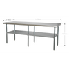 Stainless Steel Workbench 2.1m