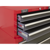 American PRO® Mid-Box Tool Chest 3 Drawer - Red/Grey