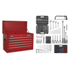 American PRO® Topchest 5 Drawer with 272pc Tool Kit - Red