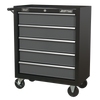 American PRO® Rollcab 5 Drawer - Black/Grey