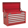Superline PRO® Topchest 5 Drawer - Red - AP33059