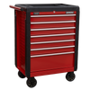Superline PRO® Rollcab 7 Drawer - Red - AP3407