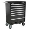 Superline PRO® Rollcab 7 Drawer - Black - AP33479B