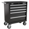 Superline PRO® Rollcab 5 Drawer - Black