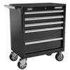 Superline PRO® Rollcab 5 Drawer - Black