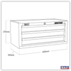American PRO® Mid-Box Tool Chest 3 Drawer - Black/Grey