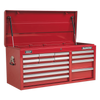 Superline PRO® Heavy-Duty Topchest 14 Drawer - Red