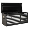 Superline PRO® Heavy-Duty Topchest 14 Drawer - Black